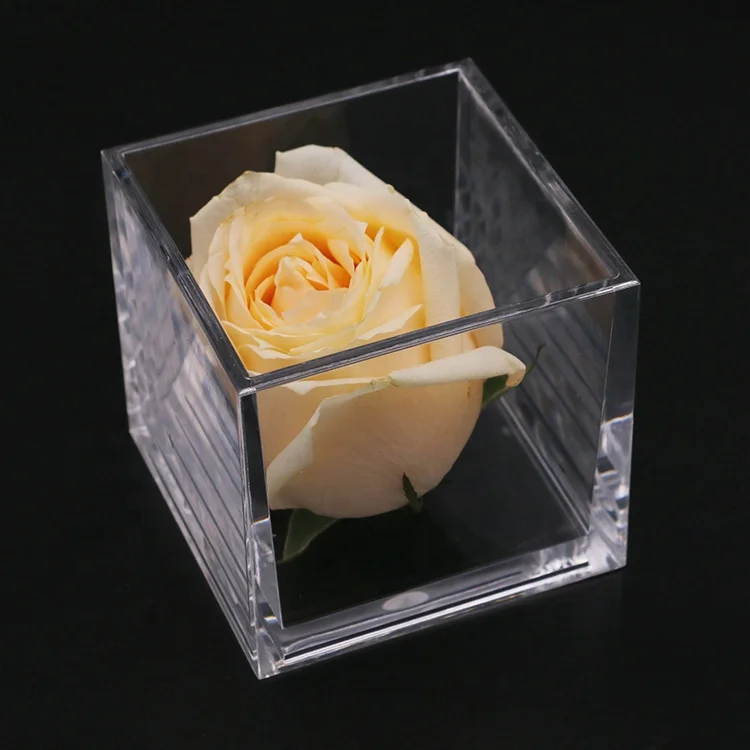 Storage Box Transparent Custom Environment-friendly Mini Acrylic Plastic Minimalist Customized Logo Desktop Elegant Indoor