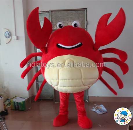 HOLA animal mascot costumes for sale/red crabs mascot costume
