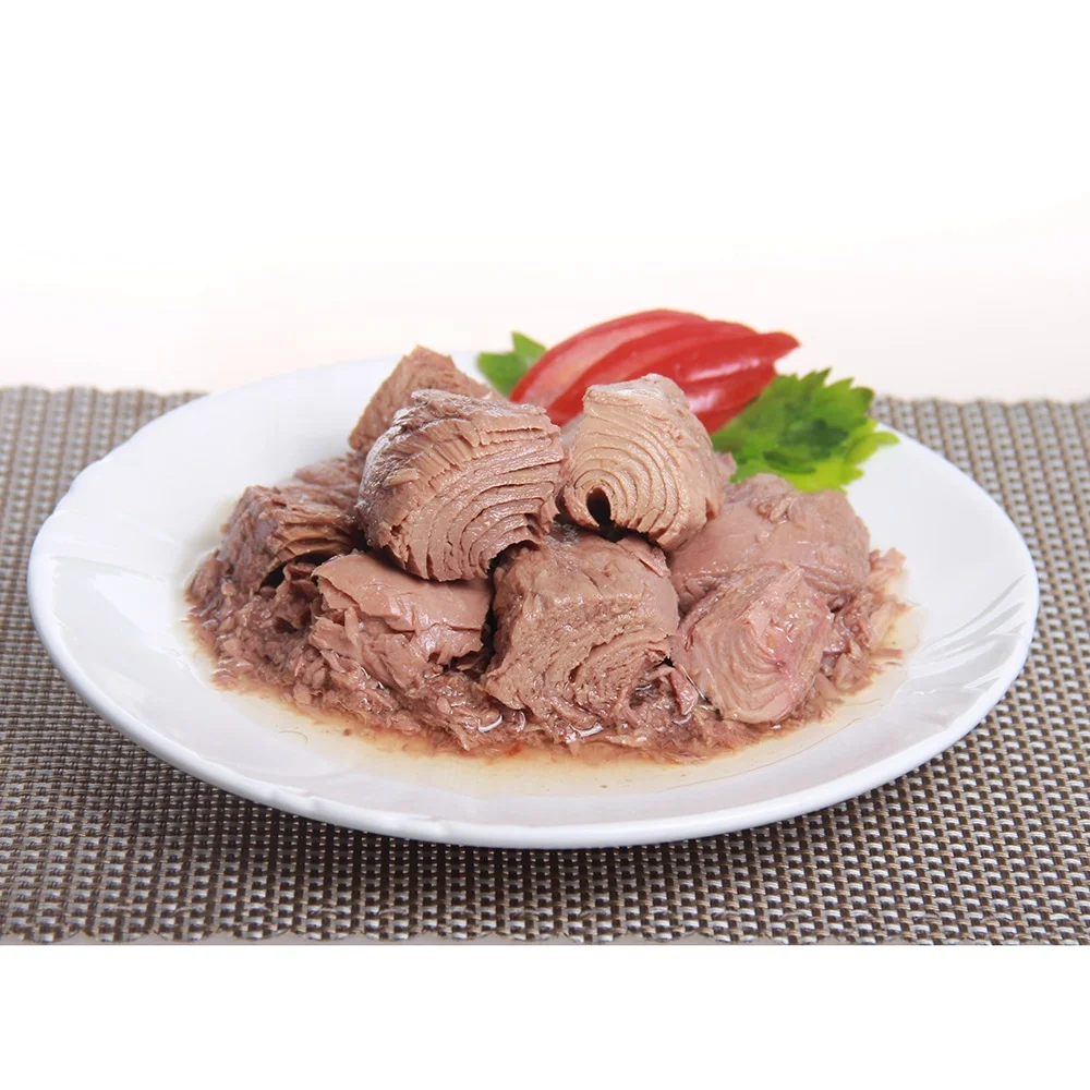 
Export Round Tin Canned Tuna Chunk Food 