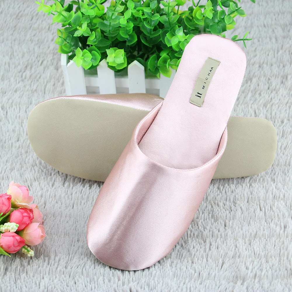 pink beauty women indoor spa  slipper shoes