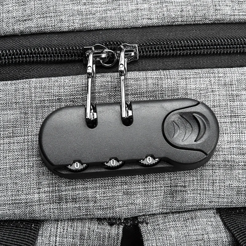 Многофункциональная сумка для ноутбука с защитой от кражи, водонепроницаемый рюкзак с USB-портом и кодовым замком для мужчин