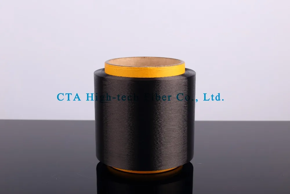 electric carbon thread nylon yarn 20D/3F, carbon black thermal conductive yarn