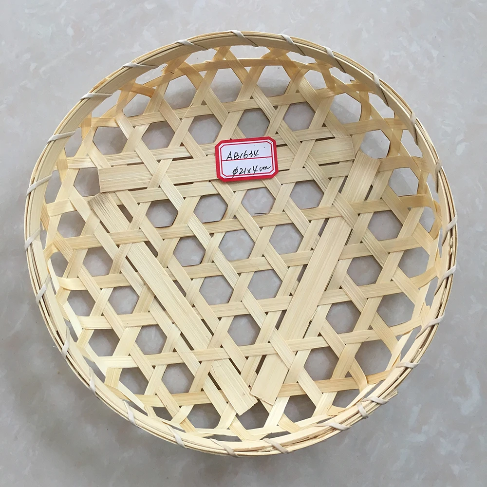 Hot sale bamboo hamper gift basket with handles