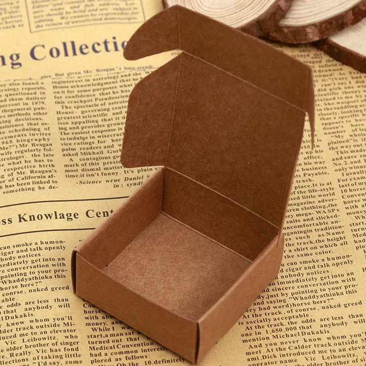 OEM biodegradable kraft paper boxes for handmade soaps bar with window Recycle paper soap packaging box