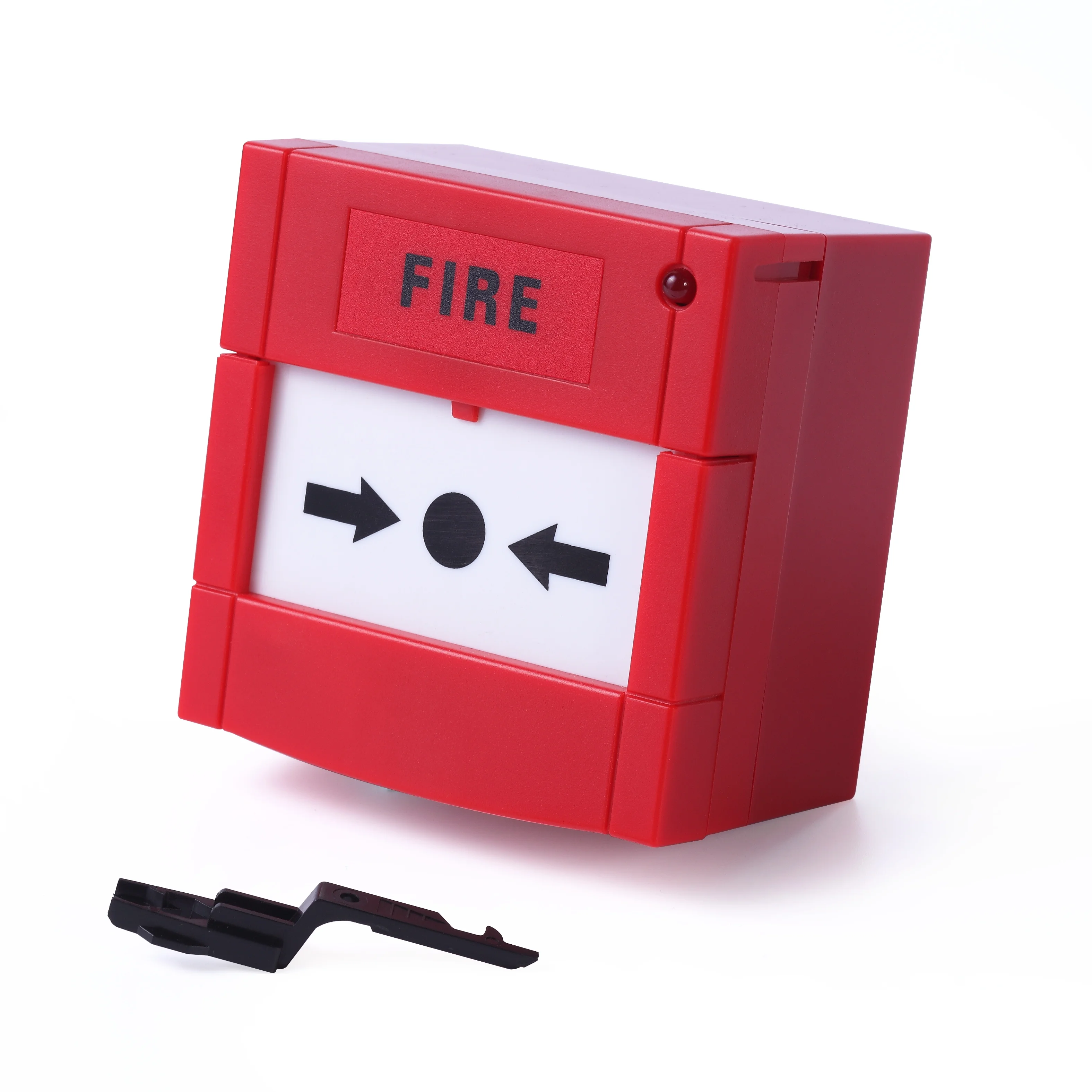 Yellow Fire Alarm Manual Call Point Emergency Push Button With LED Indication