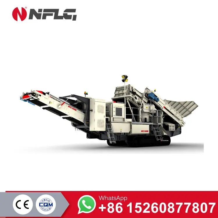 
Diesel Engine Wheel Mobile Mine 100tph Cone Crusher 