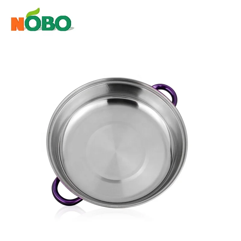 Round buffet food warmer tray stainless steel buffet serving tray with glass lid