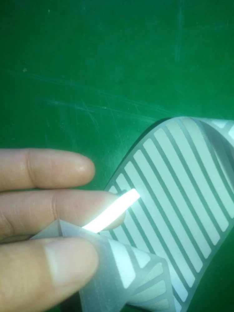 Светоотражающая Сегментированная ПЭТ пленка hi vis с теплопередачей лазерная лента термоклейкая