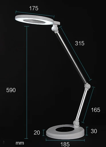 NAILTALK Wholesale Professional 12W Nail Led Magnifier Desk Table Lamp Magnifying Glass