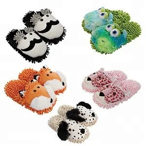 new Home Fuzzy cute cat plush custom stuffed animal slippers for women unicorn frog duck plush slippers with animal head