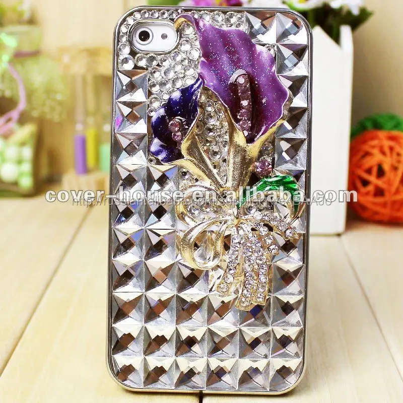3D шику горный хрусталь чехол для iPhone 5
