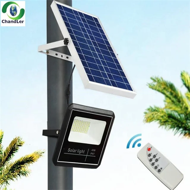 
CHANDLER 40W LED Solar Home Light Outdoor Security Floodlight IP65 Waterproof Solar Light Outdoor Garden, Solar Garden Light 