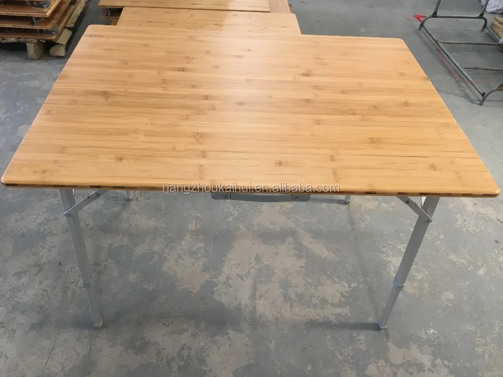 Высококачественный двухслойный Бамбуковый стол для улицы