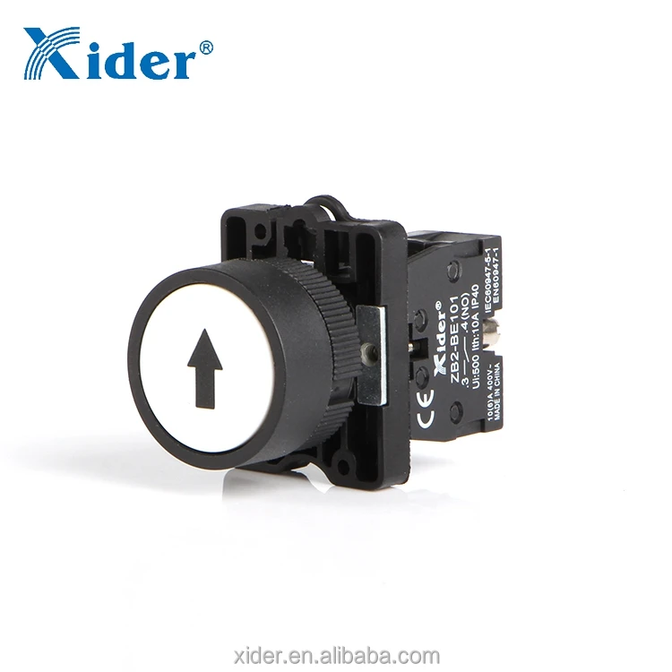 Protection grade IP40 maximum current 10A push button switch