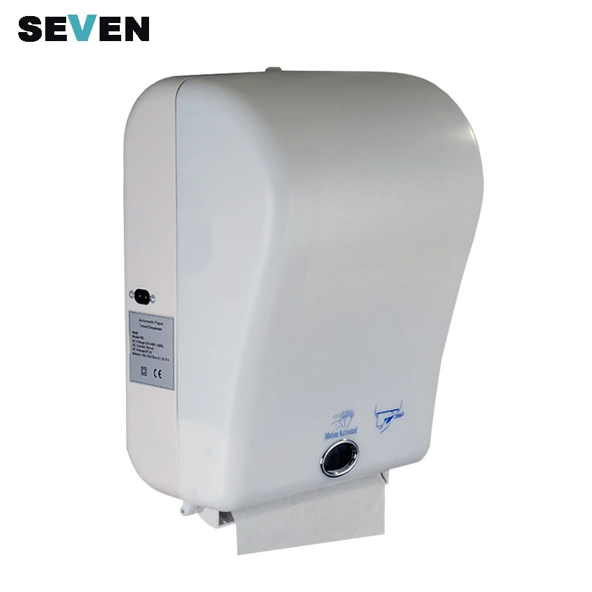 Wall Mounted White Color Automatic Roll Paper Towel Dispenser