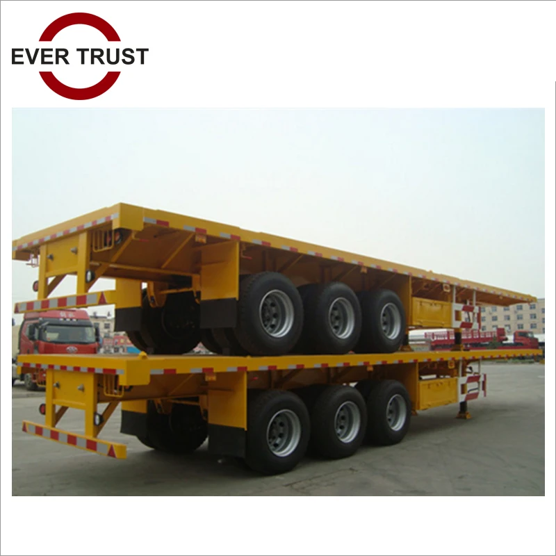 low price high quality flatbed trailer for sales in dubai