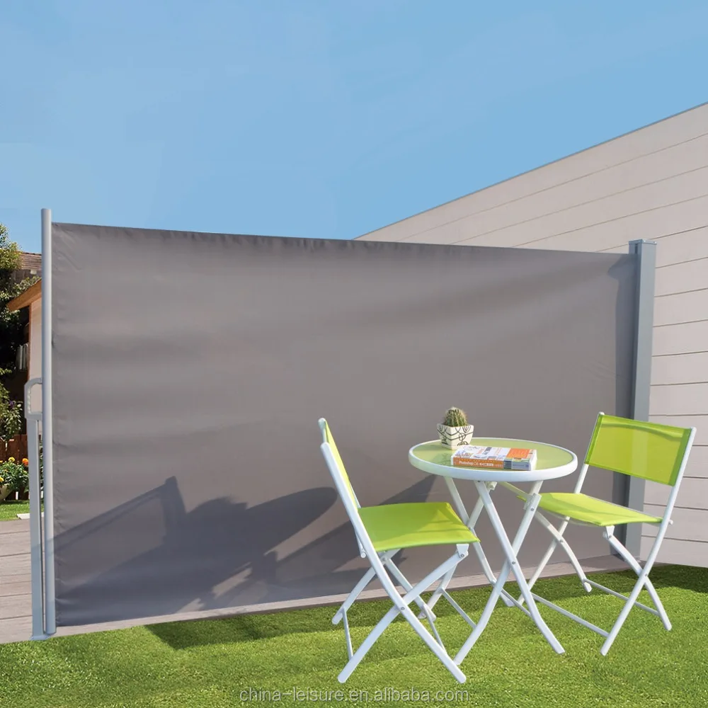 
Outdoor Retractable Folding Wind Screen Vertical Wall Balcony Terrace Garden Patio Side Awning for Patio 