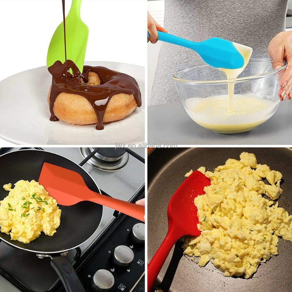 Silicone Spatula,Flexible Spatula Set,Non- Stick Pancake Spatula