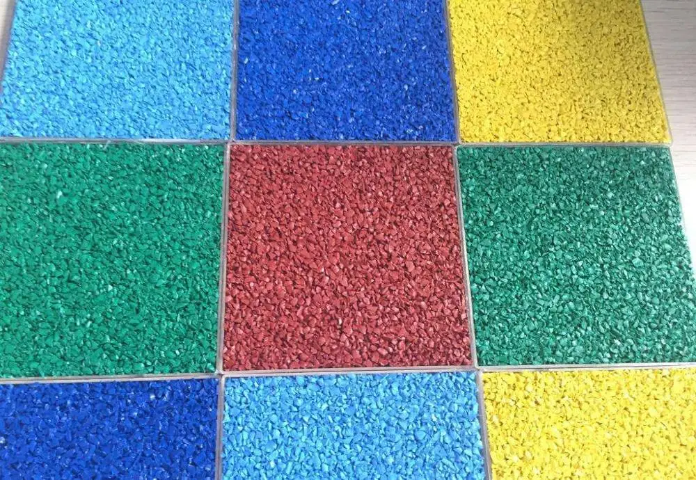 Epdm Synthetic Rubber Wet Pour Rubber Surfacing Epdm Granules For School Playground