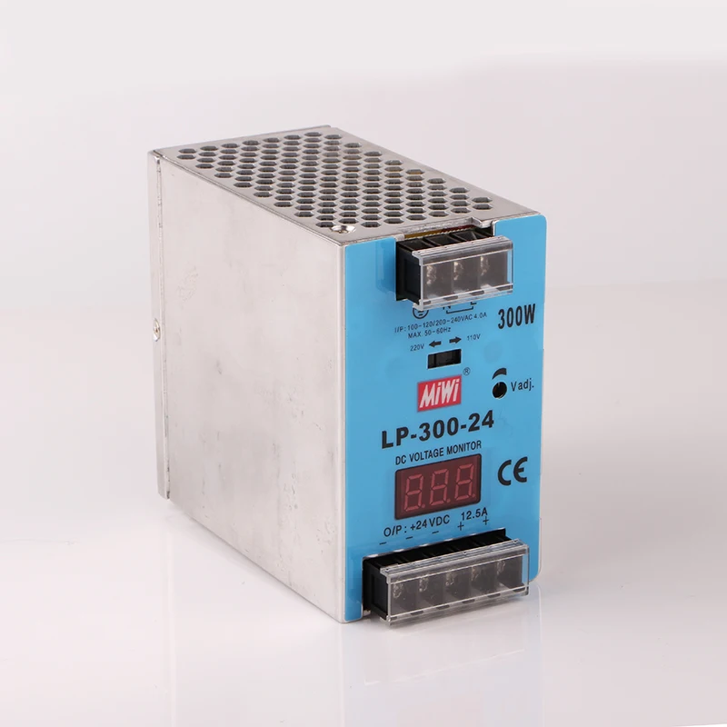 LP-300-12 led Digital display din rail 12v 300w power supply
