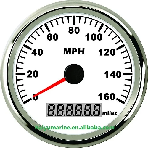 85mm 200MPH Boat GPS Speed Gauge