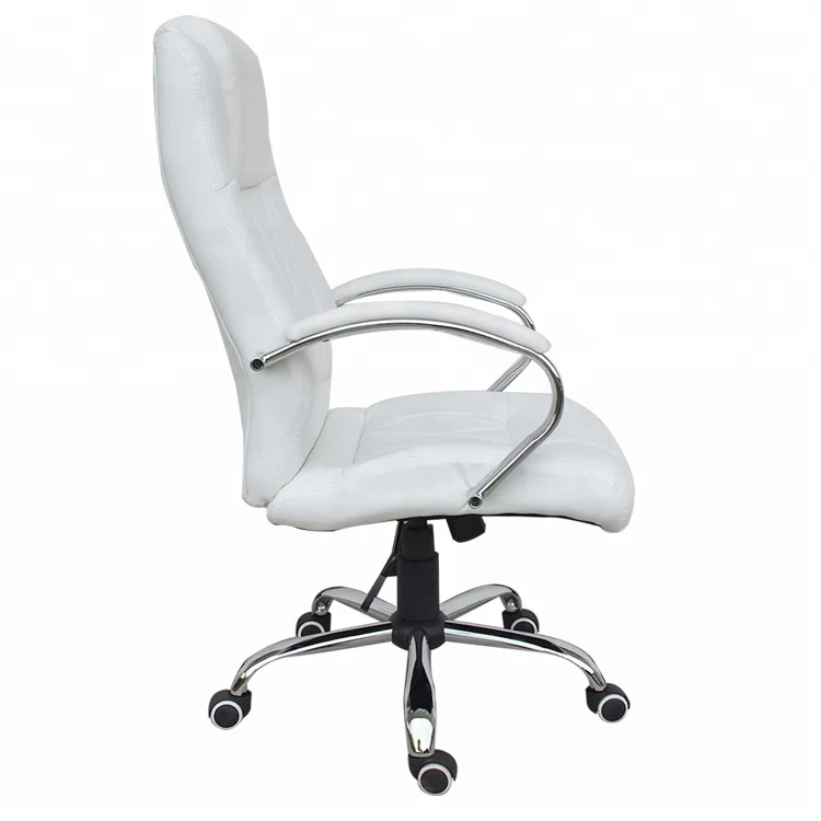 
Ergonomic Chair High Back Executive White PU Chrome Office Chair Y-2767 