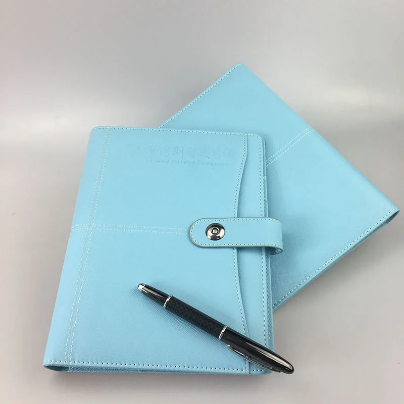 Pretty design pu leather organizer planner book , hardcover organizer agendas with 6 holes ring binder