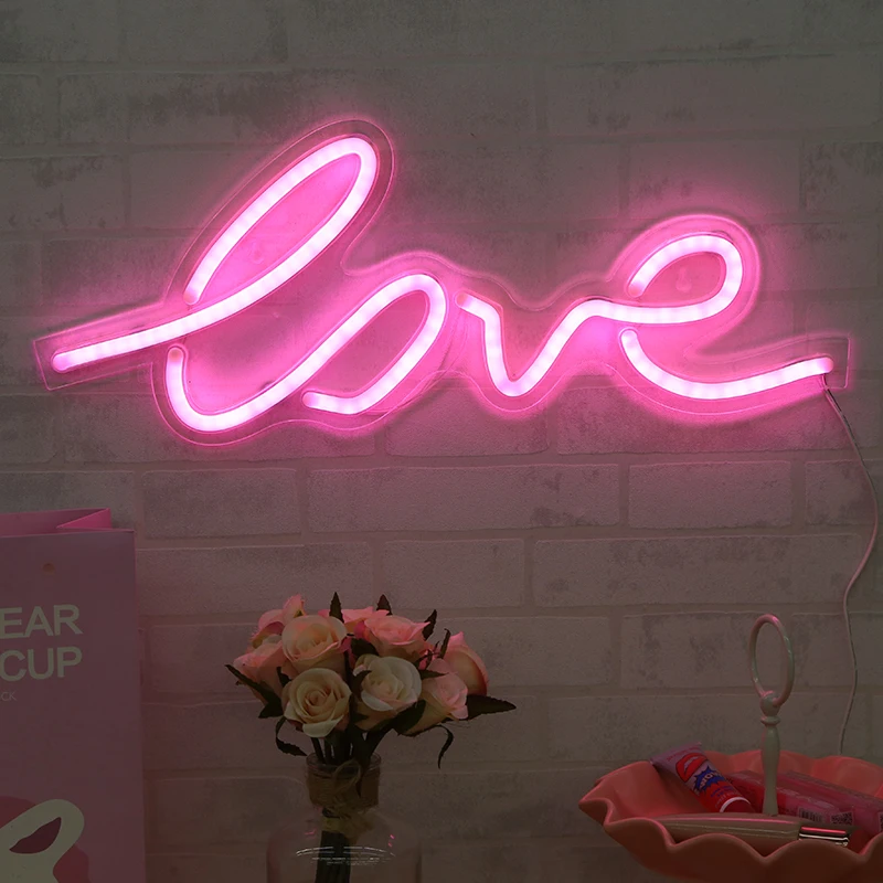 USB decorative wall lamp led neon back light panel custom neon signs ice popsicle night lights for Christmas party decoration