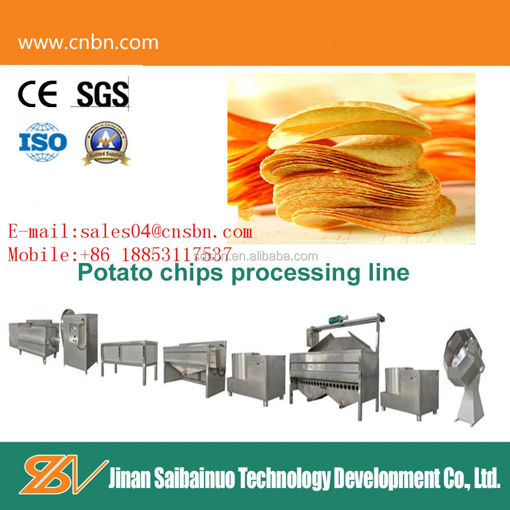 Hot selling small scale potato chips making machinery price