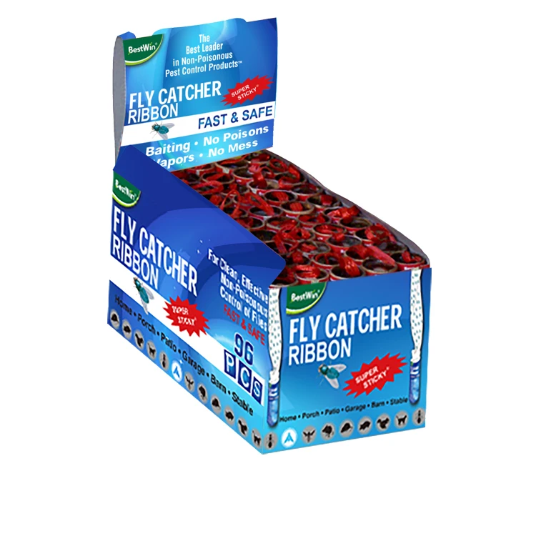 BSTW ISO9001 Factory New Double sided fly insect paper catcher glue trap