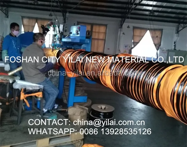 high temperature resistant flexible duct for air heater, pvc coated fabric air duct with belt