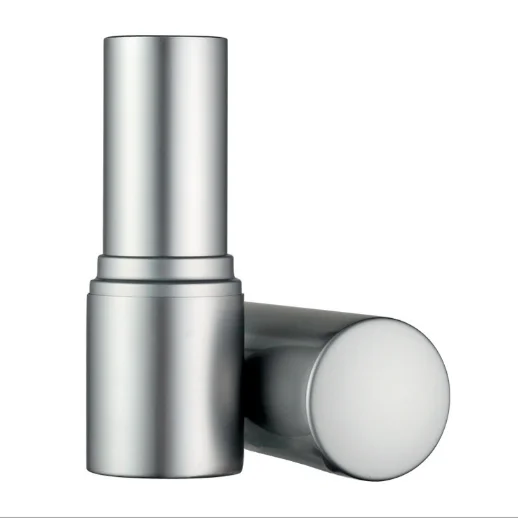
Cosmetic packaging silver color luxury custom empty aluminum lipstick tube for make up 