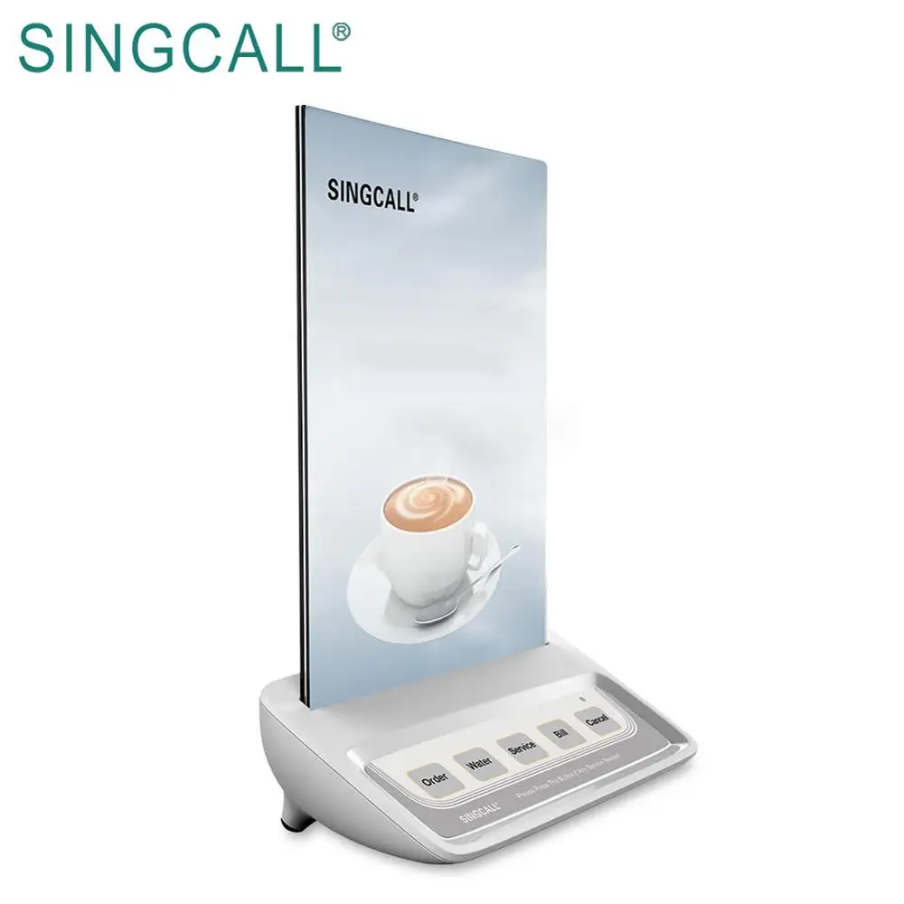  Настольная Беспроводная система вызова официанта SINGCALL для кафе и