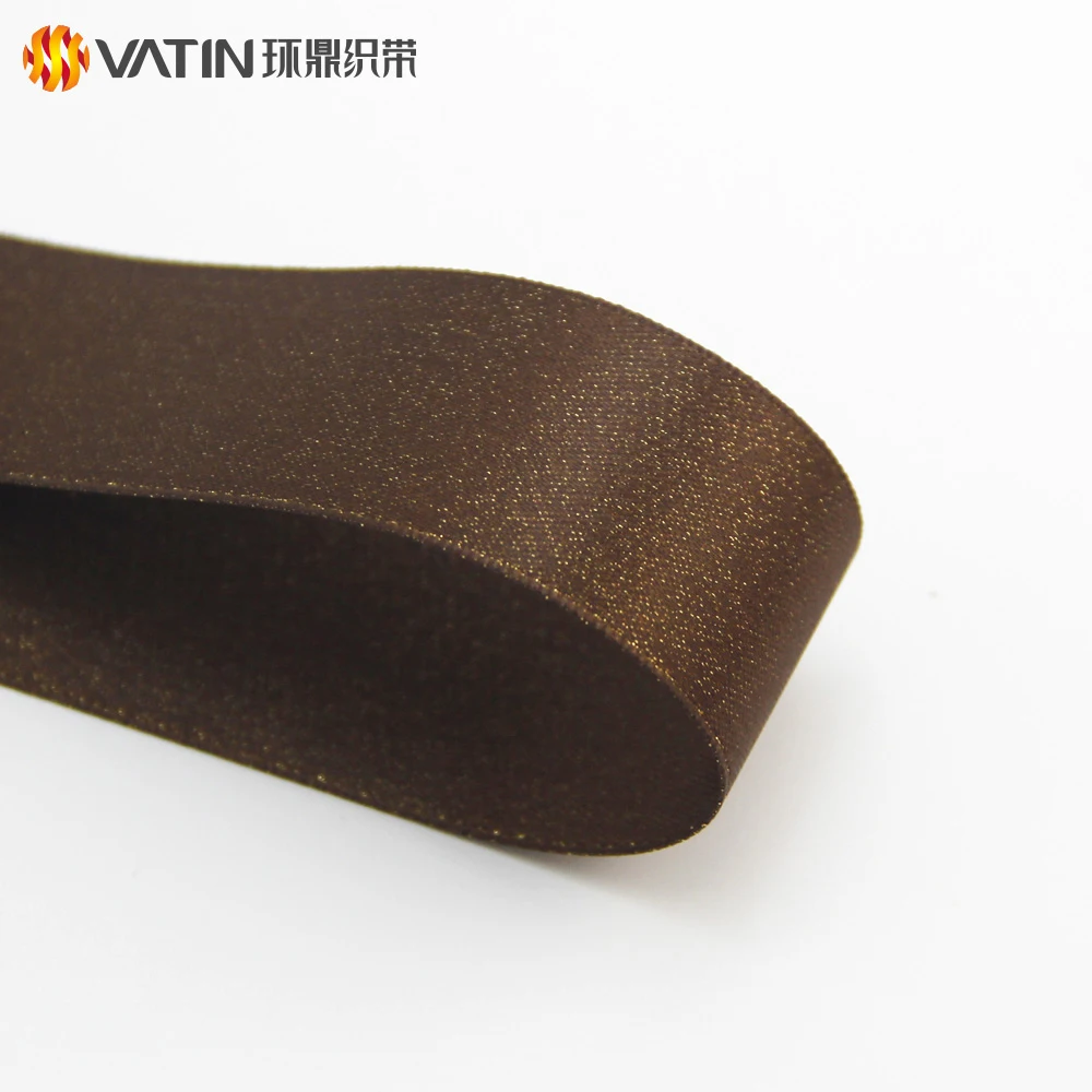 Лучший шоколад упаковку новый дизайн двусторонний материал Золото Перл атласная лента