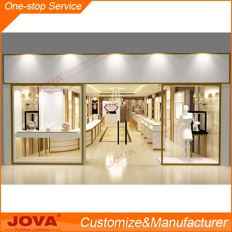 Elegant Jewelry Shop Display Counter Design Images