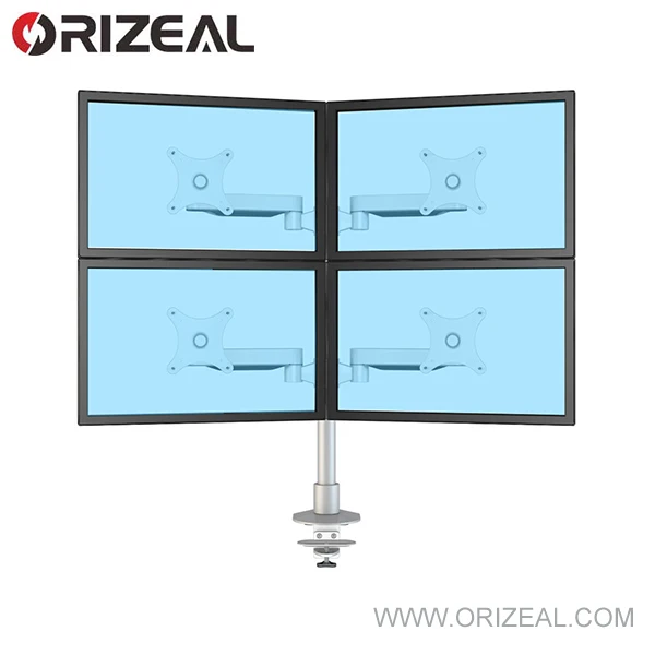 
new design Aluminum dual computer screen monitor arm OMM099 
