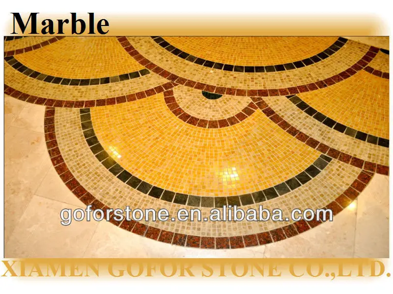 Marble chips flooring