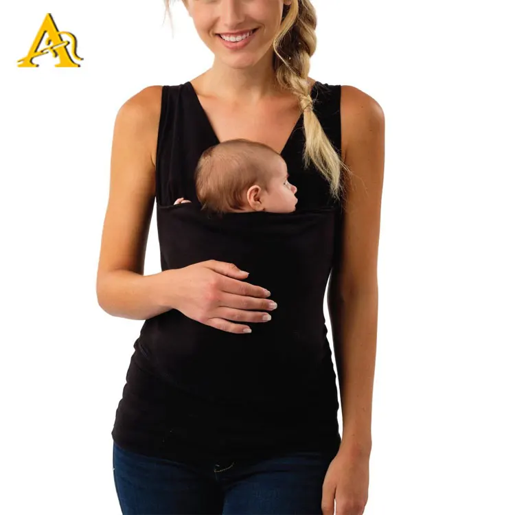 
Wholesale Maternity Top Clothes Baby Carrier Wrap Top Hands Free Kangaroo Care Soothe Shirt 
