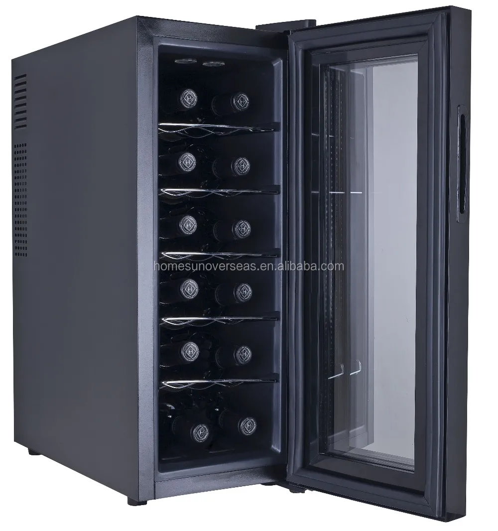 BCW-35 Wholesale 12 Bottles Digital Wine Cooler, Mini Bar Wine Display Refrigerator
