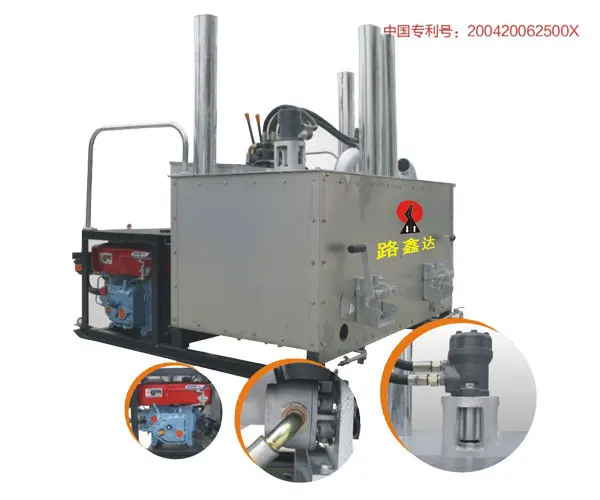 LXD500 hydraulic double cylinder thermoplastic preheater applied for underground parking lot