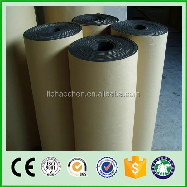 Thermal Insulation Rubber Foam In Roll Sound Vibration Absorption Nbr Rubber Foam