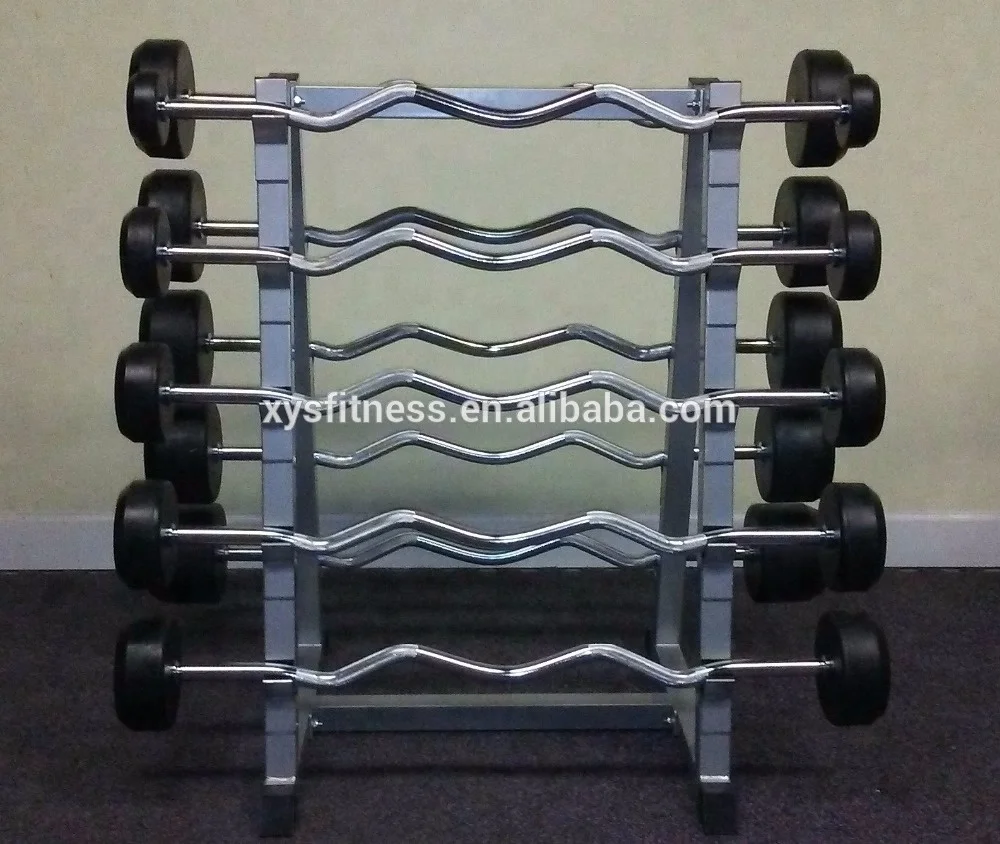 Workout Urethane Straight Bar Weight Set PU Fixed Barbells