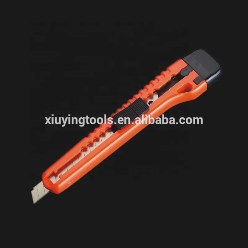 18mm or 25mm soft rubber grip utility knife Cutter slide push button cutter knife