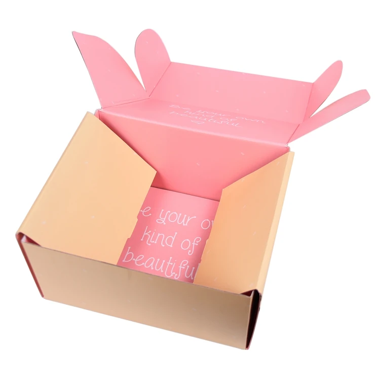 Customized corrugated paper packaging box and folding box for shoes and clothes