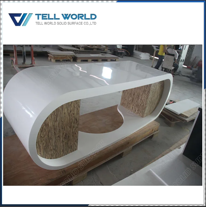 Antique White Office CEO Desks Acrylic Luxury Director Table With Filing Cabinets For CEO Office