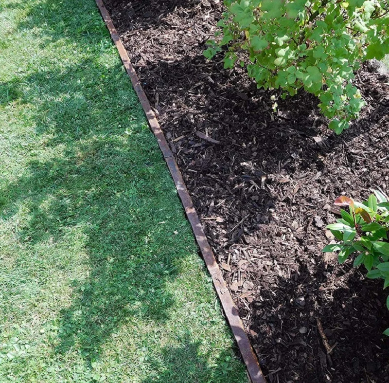 Metal Lawn edge CORTEN steel folded garden edging price