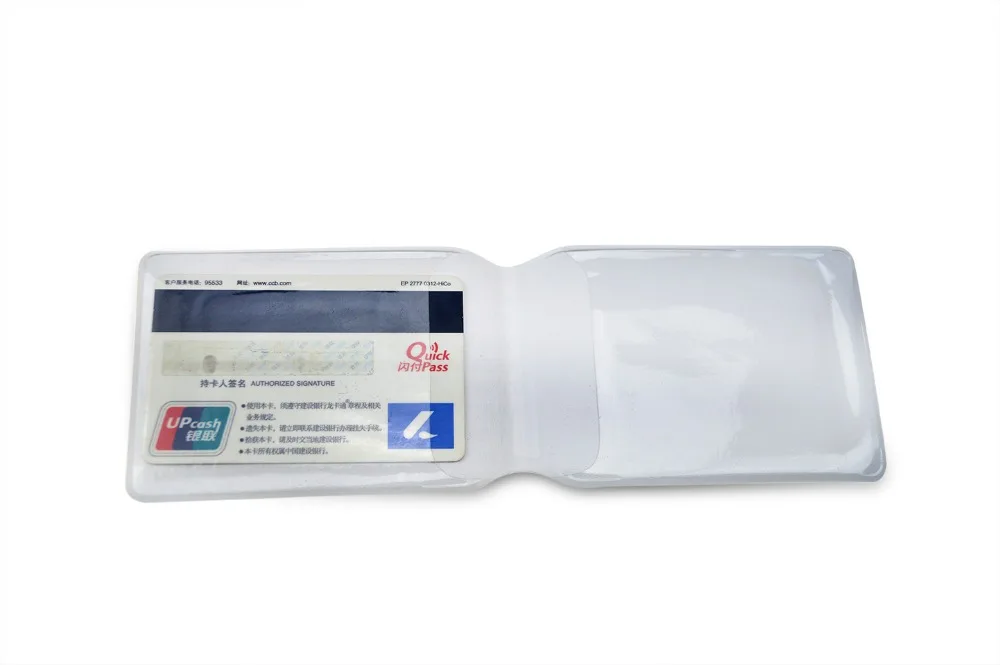 Promotion Men Plastic PVC Oyster Bus Credit Card Holder Wallet