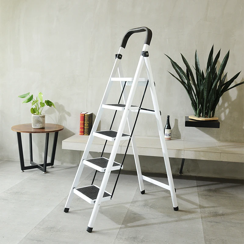 Best price home use folding ladder save space foldable ladder