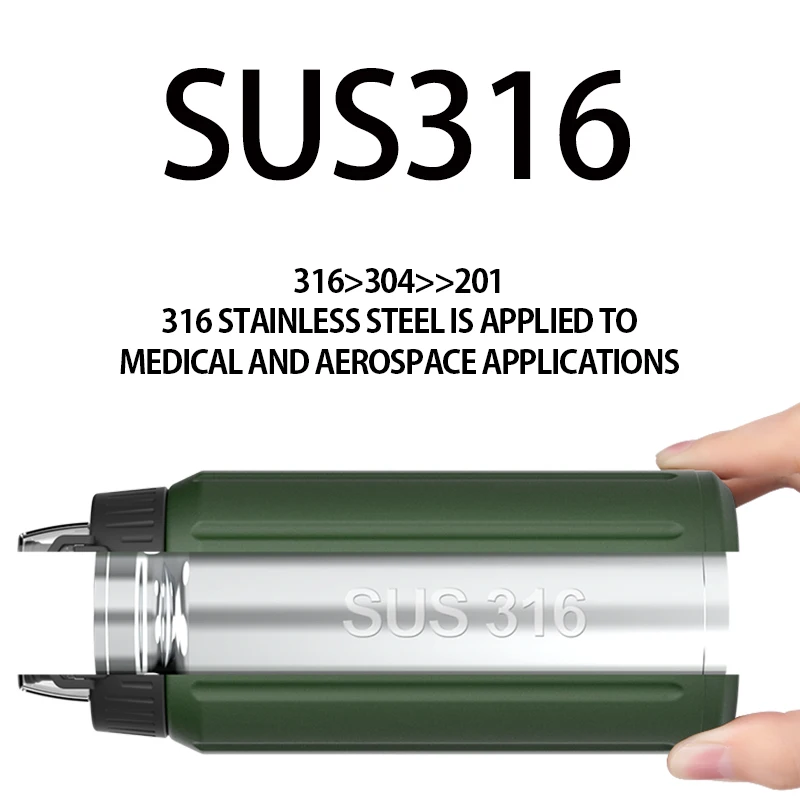 FEIJIAN  Sport Water Bottle Double Wall Stainless Steel Thermos Shaker Bottle Portable  Vacuum Flask Tumbler Tritan Lid BPA Free