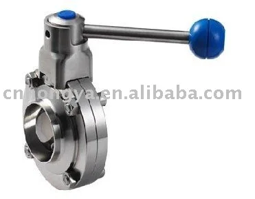 SMS Butterfly Valve Butt Welded End